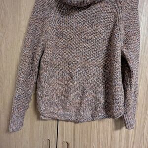 Prana Multicolor Cowl Neck Knit Sweater